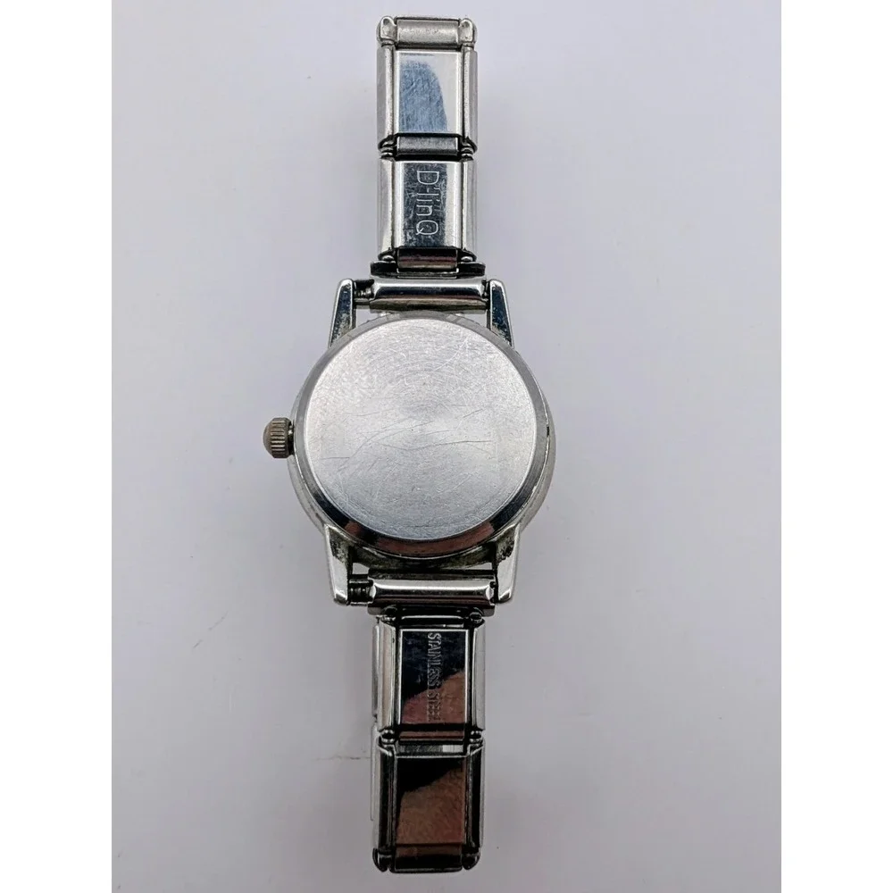 Clover ORA Beautiful Round Silver Tone Dial Expansion Bracelet Watch New Battery